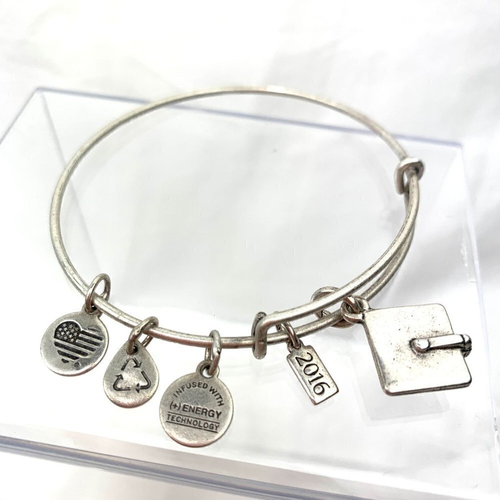 Alex and Ani Graduation 2016 Charm Bracelet - Expands 2"- 3.5"